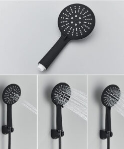 Black Thermostatic Shower Faucet Set in USA