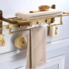 Antique Bathroom Hardware Set Wall-mounted Towel Rack Toilet Brush Rack Hair Dryer Rack Soap Dish Shower Corner Rack Accessories