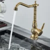 Modern Kitchen Water Filter Faucet Lead-Free Water Filtration Faucet Antique Brass Drinking Water Faucet Kitchen Sink Faucet